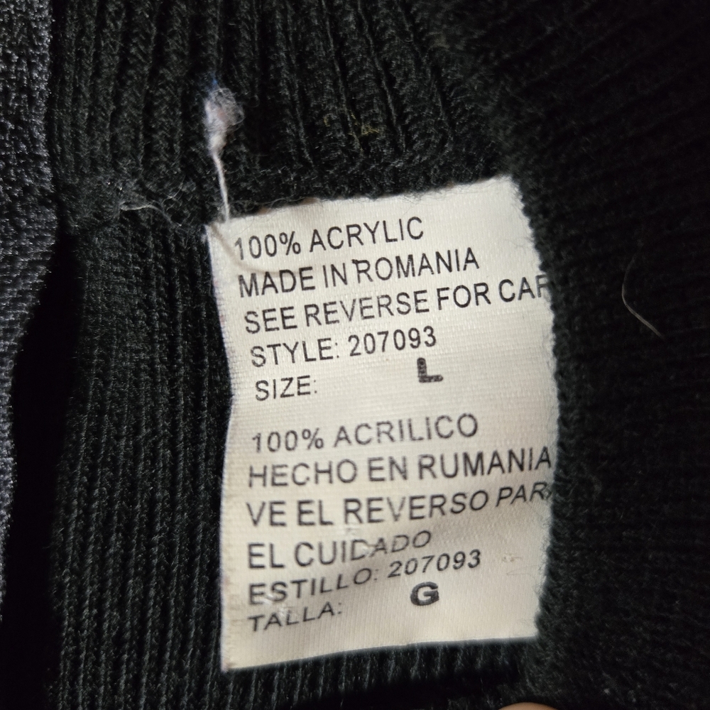 Vintage Mock Neck Knit Zipback Dress From Romania Size Large Y2K - Picture 4 of 10